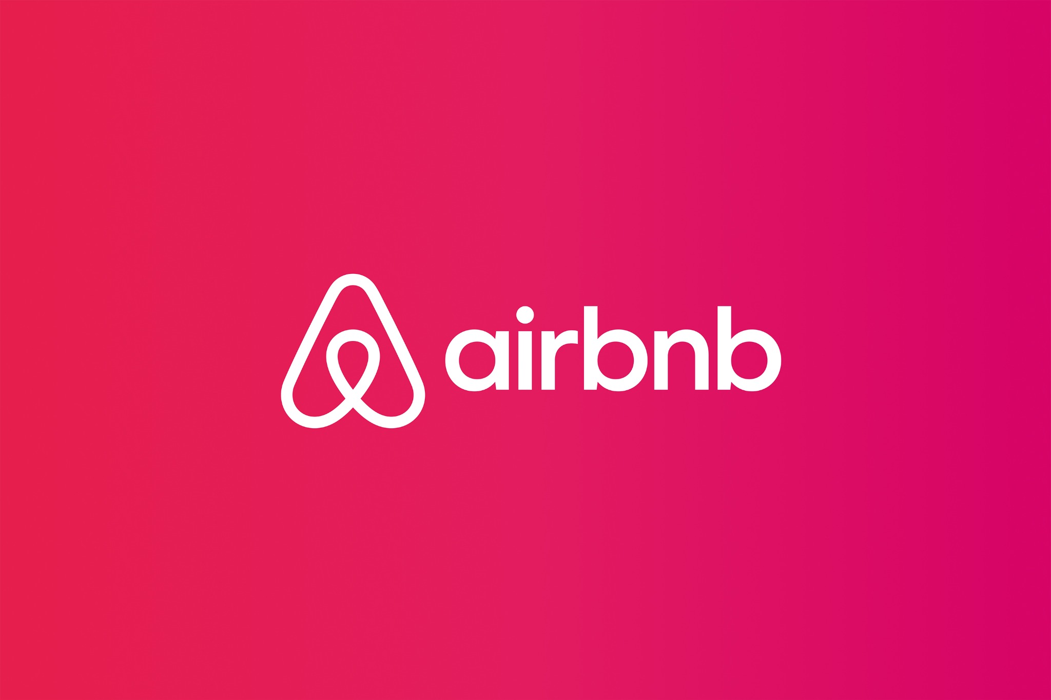 Logo Airbnb sur son dégradé rouge et rose
